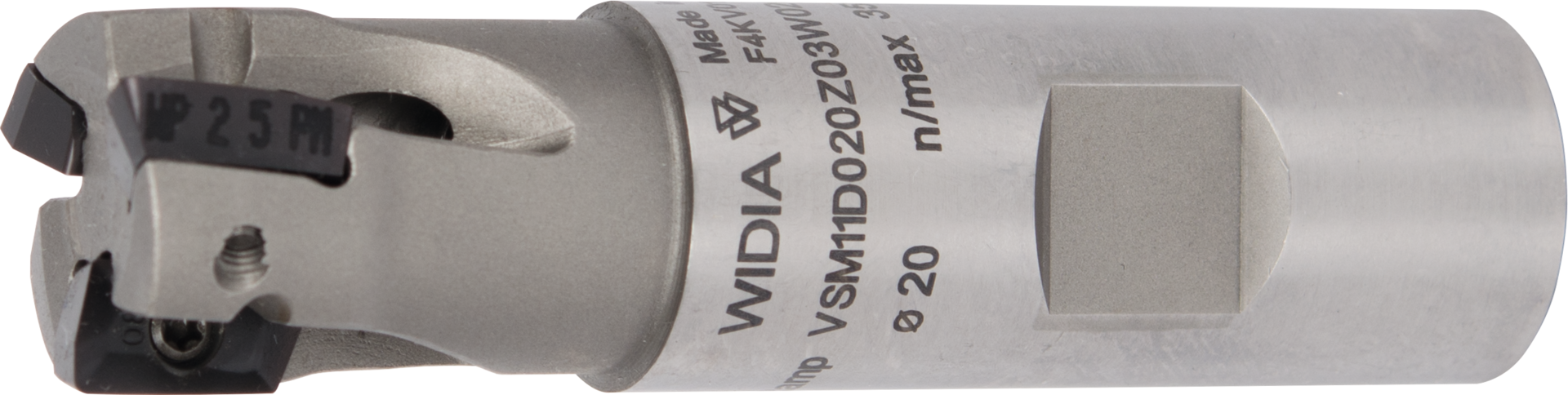 Schaft-Eckfräser "VSM11" Z3 IK für WSP XD..1104.. Weldon D20mm L81mm