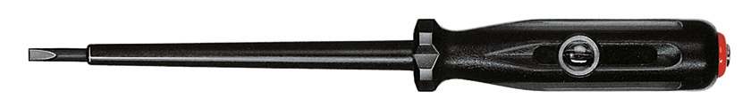 Spannungsprüfer 150-250 V schwarzer Griff mit Aufsteckklipp Klingen-B3mm