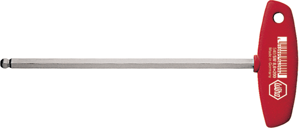 Stiftschlüssel Sechskant mit Quergriff und Kugelkopf GL238mm Klingen-L200mm SW10mm