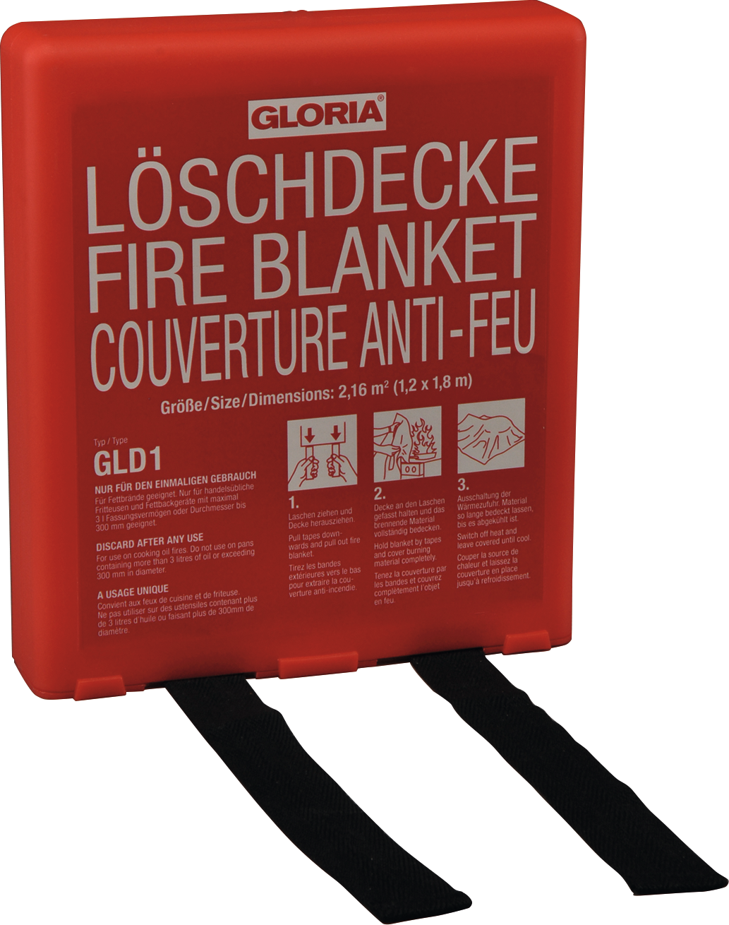 Feuerlöschdecke in Hardbox DIN EN1869 L120 x B180cm