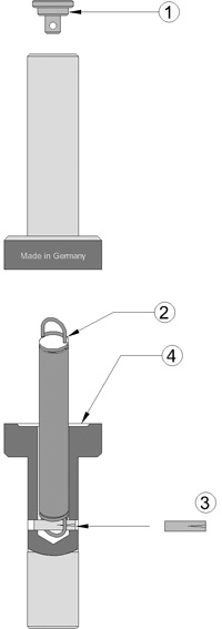 Reparatur-Kit Kantentaster für Schaftdurchmesser 10mm