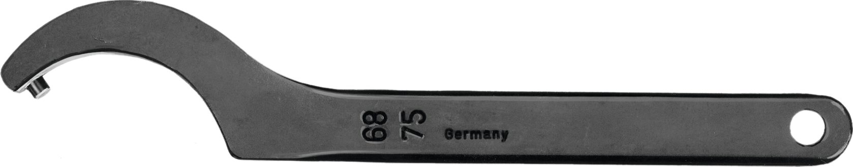 Hakenschlüssel mit Zapfen D4mm DIN1810B L170mm für Muttern-D34-36mm