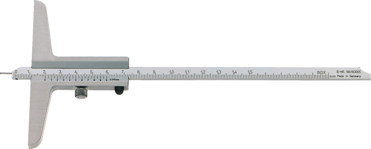 Tiefenmessschieber Messspitze Abl. 0,05mm DIN862C MB150mm