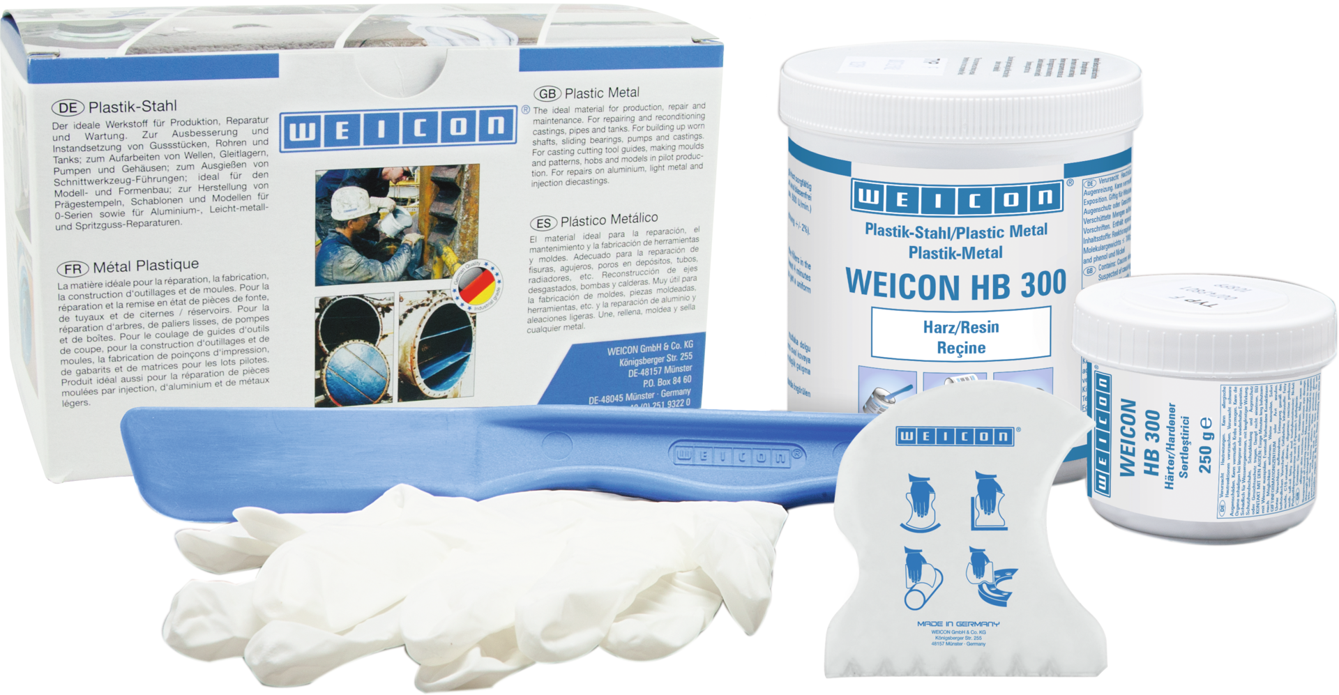 2K Epoxydharz WEICON HB 300 stahlgefüllt 0,5kg