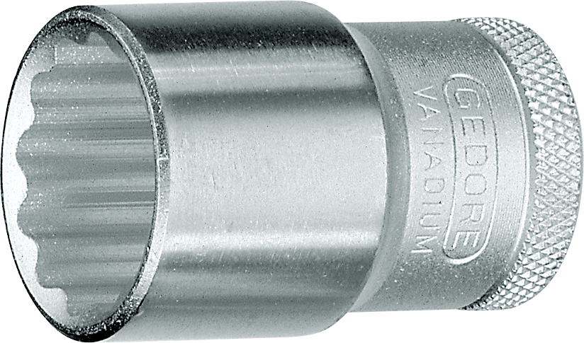 Stecknuss 1/2" Doppelsechskant (Unit-Drive) L38mm SW12mm