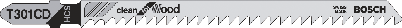 Stichsägeblatt Pack Holz "sauberer Schnitt" fein T 301 CD Arbeitslänge 91mm