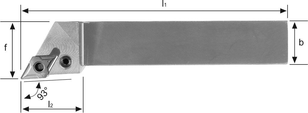 Klemmhalter PDJN 93° Außenbearbeitung für DN.. 15.. WSP PDJNR2525M15 rechts