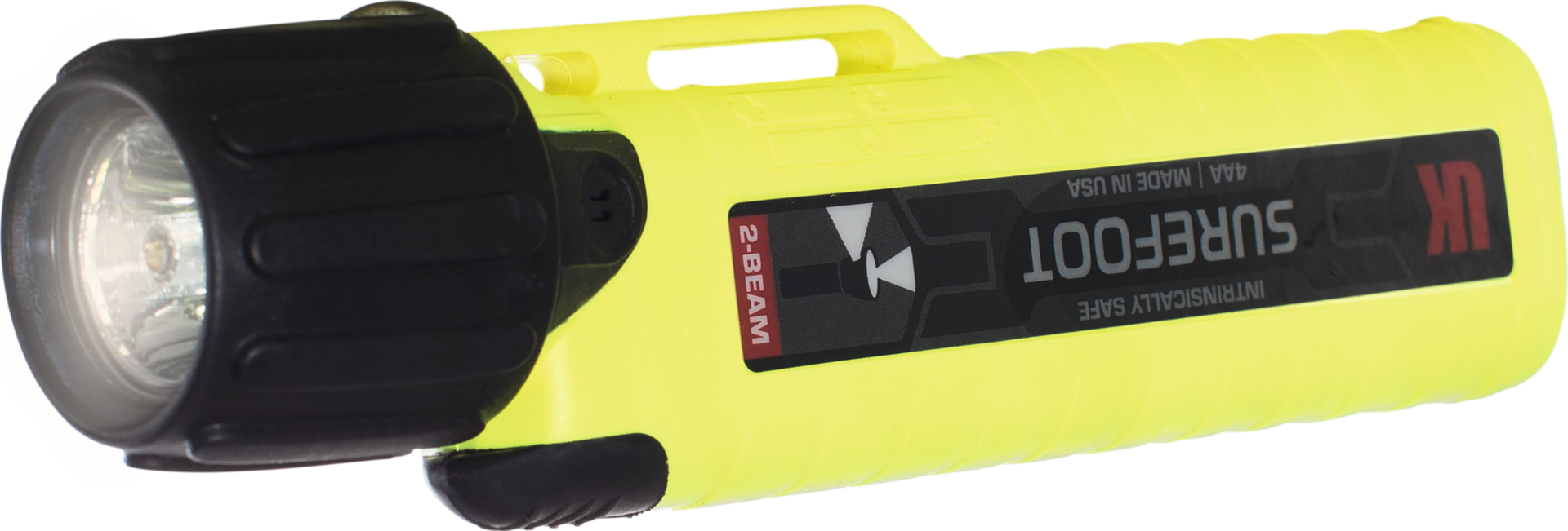 Taschenlampe LED Ex-geschützt "SUREFOOT" 4AA eLED IP67 mit Atex-Zertifizierung 0 & 20