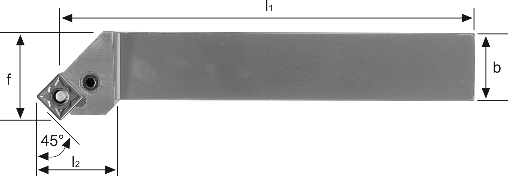 Klemmhalter PSSN 45° Außenbearbeitung für SN.. 12.. WSP PSSNR2525M12 rechts