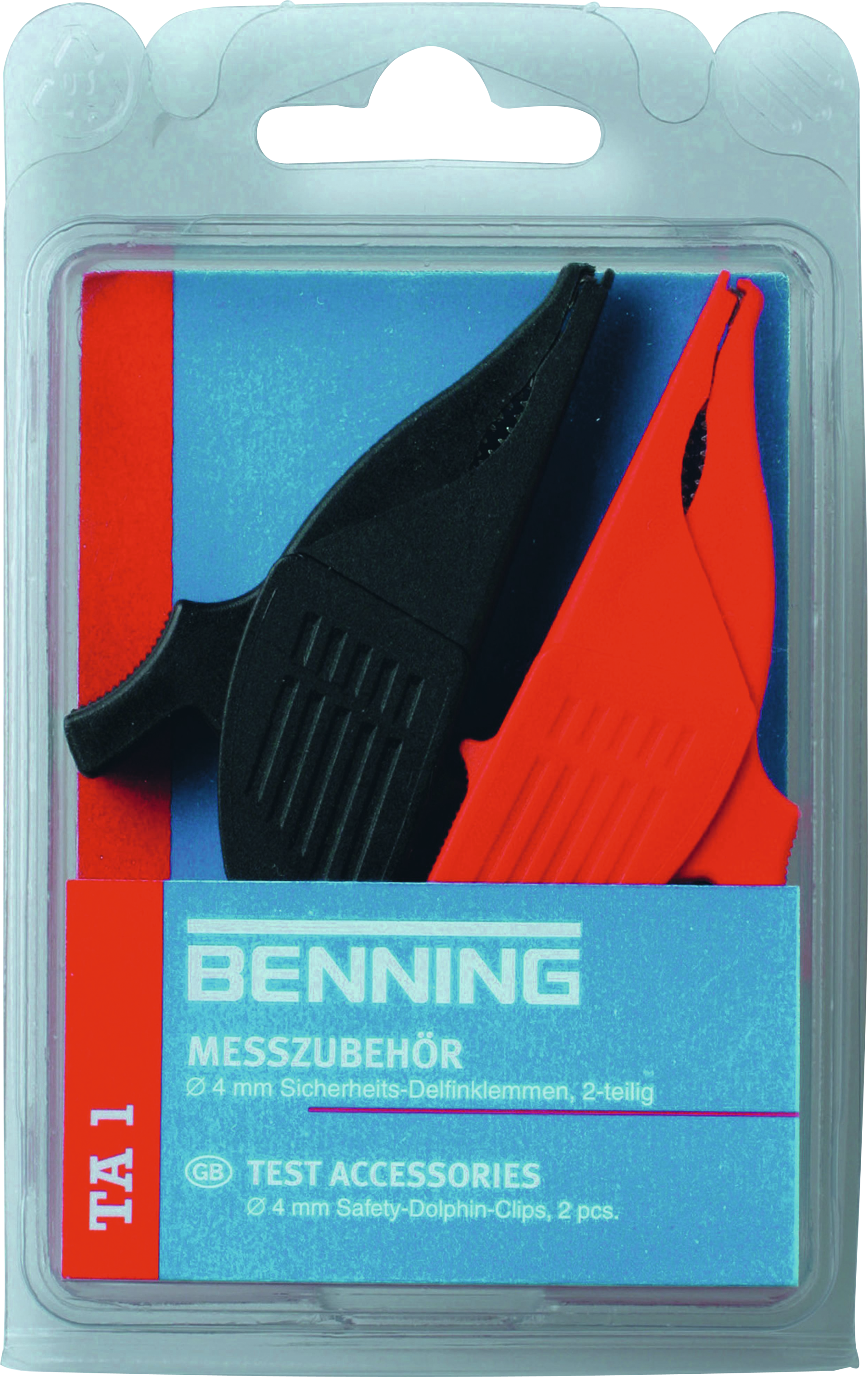 Zubehör Prüf-/Messgeräte Sicherheitsmessleitungsset rot/schwarz CAT III 1000V 4,0mm 8-tlg.