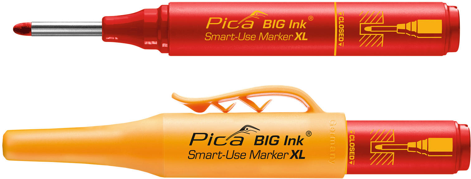 Tieflochmarker permanent Pica-BIG-Ink® "Smart Use Marker XL" rot