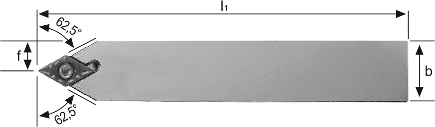 Klemmhalter SDNCN Außenbearbeitung für DC.. 11.. WSP SDNCN1616H11 neutral