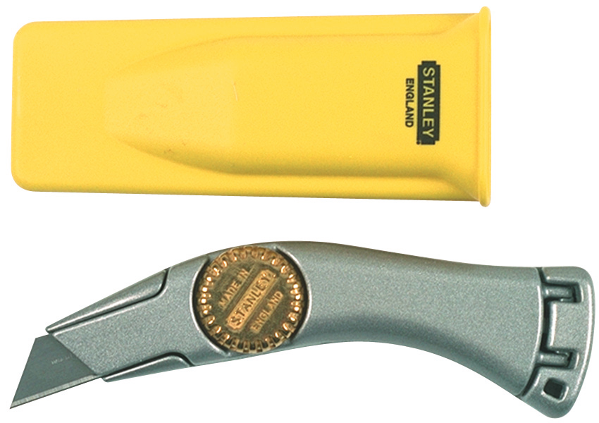 Cuttermesser Trapezklinge QUICKSLIDE™ mit fester Klinge 3 Klingen im Gehäuse innenliegend L175mm