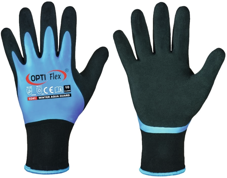 Winterhandschuh Opti Flex® Gr. 9 blau/schwarz "Winter Aqua Guard"