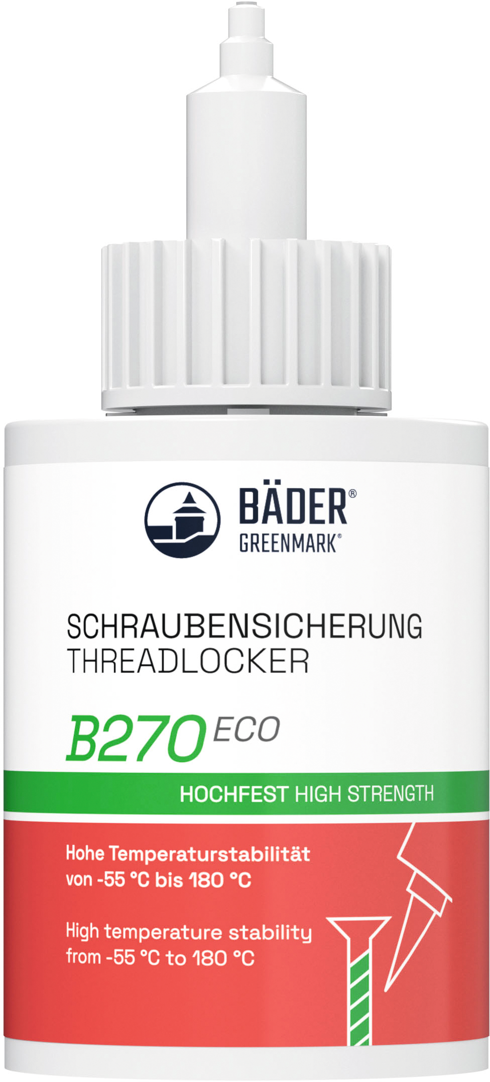 Schraubensicherung hochfest B270 Eco 50ml grün