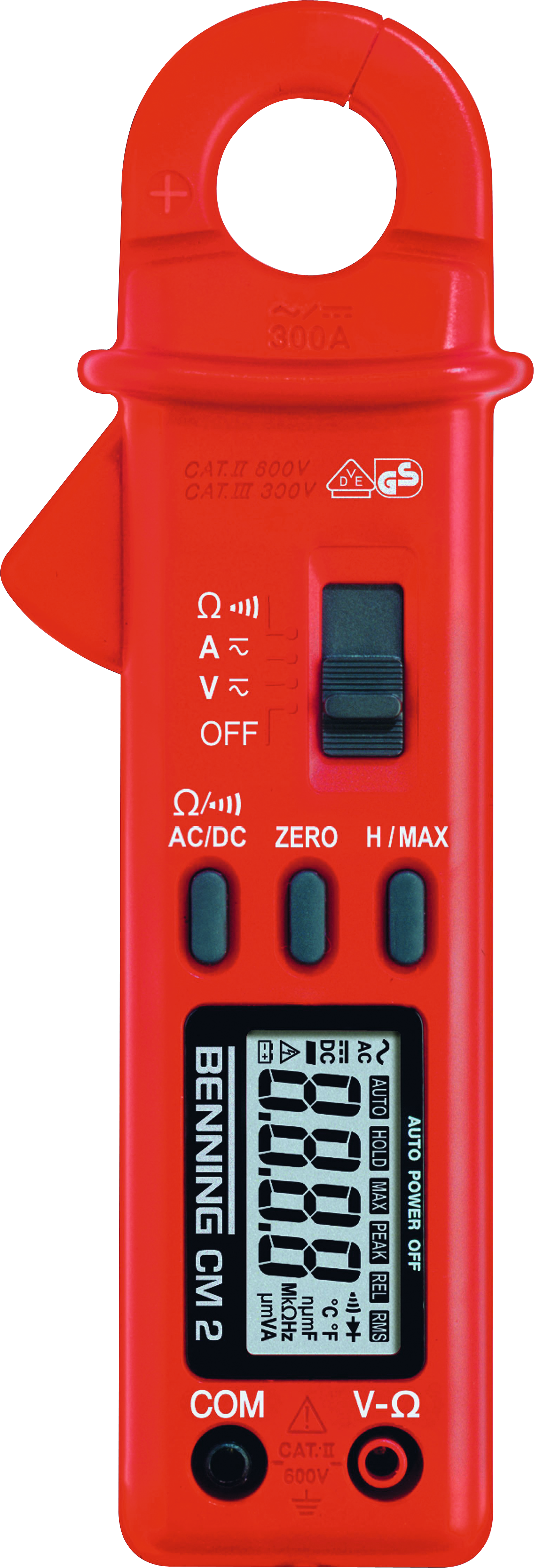 Stromzange Digital-Stromzangen-Multimeter BENNING CM 2 TRMS für Gleich- und Wechselstrom