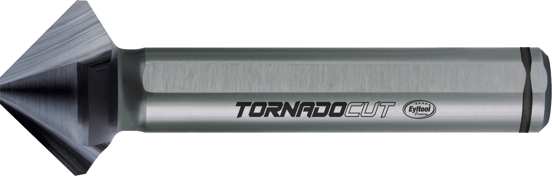 Kegelsenker 90° "TornadoCut" HSSE Nano-TEC mit Spannflächen DIN335-C D19mm