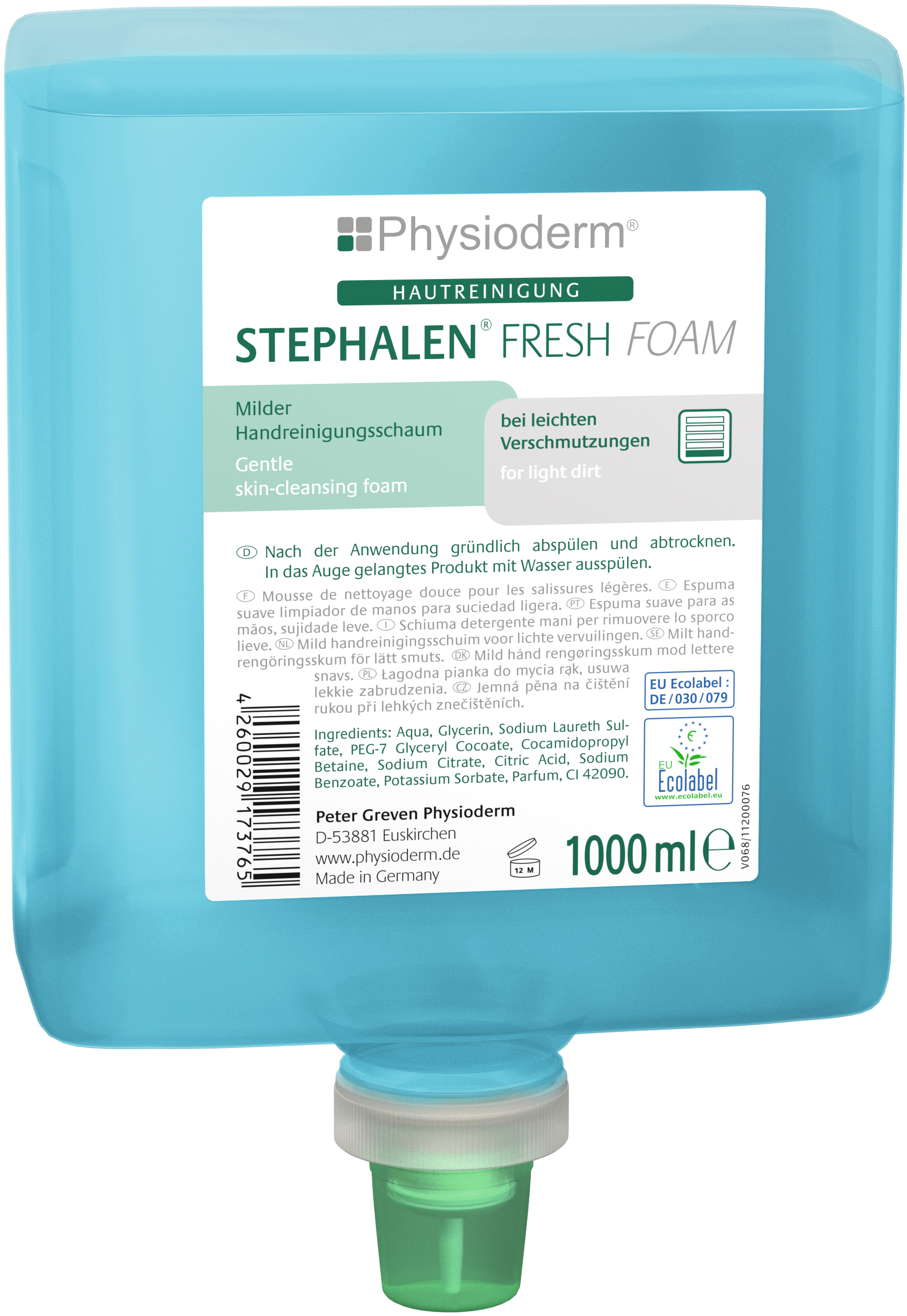 Hautreinigungsschaum Stephalen® Fresh Foam 1l Kartusche