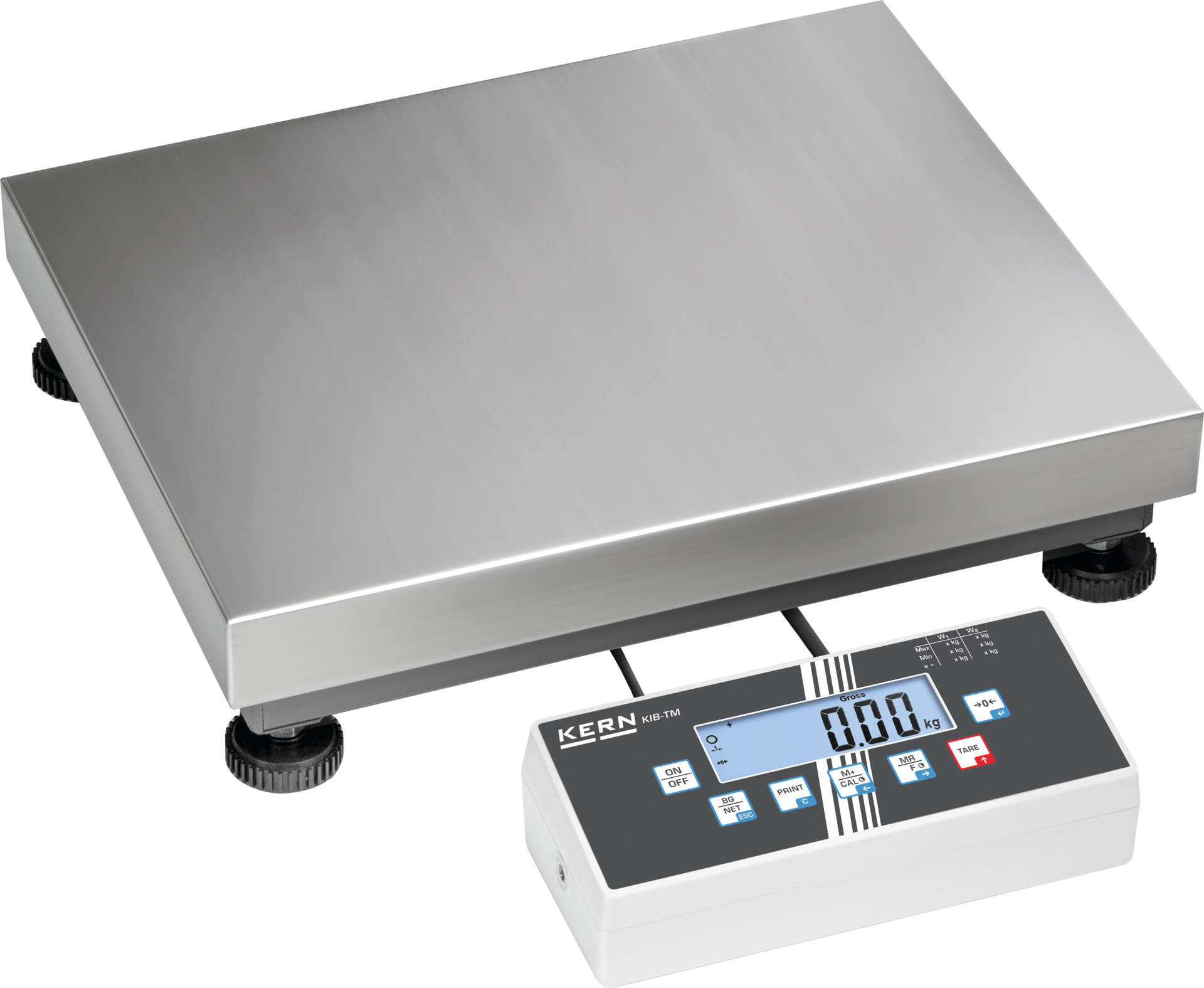 Plattformwaage IOC Edelstahl eichfähig Wägeplatte 800x600mm WB300/600kg Abl. 100/200g