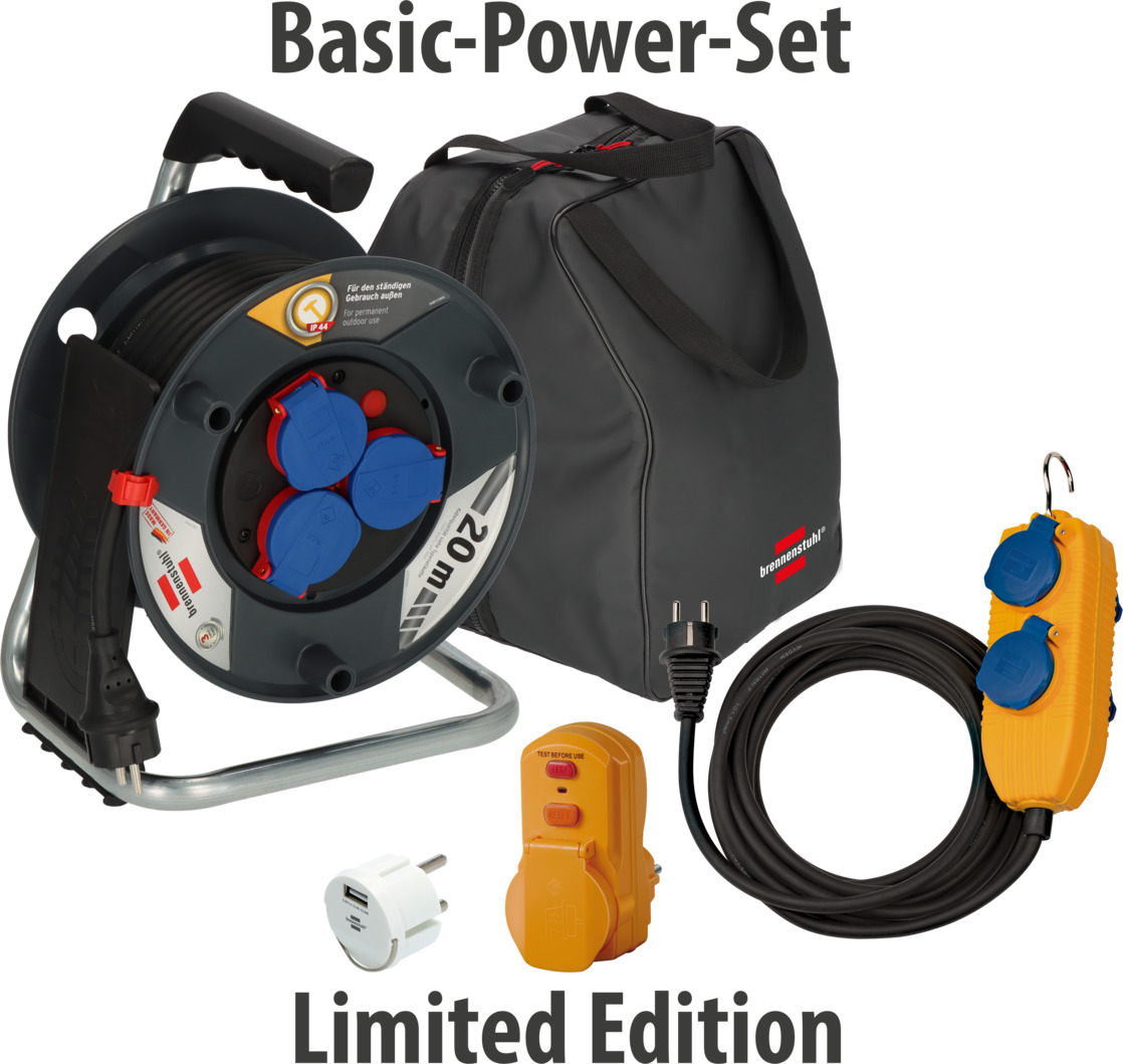 Kabeltrommel-Sortiment "Basic-Power-Set Limited Edition"