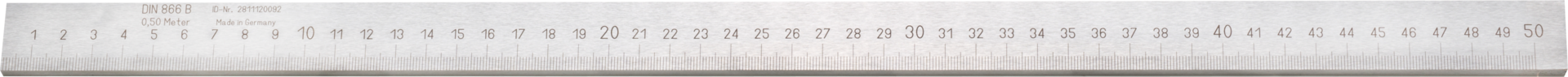 Arbeitsmaßstab INOX B30mm S6mm DIN866/II rostfrei L1000mm