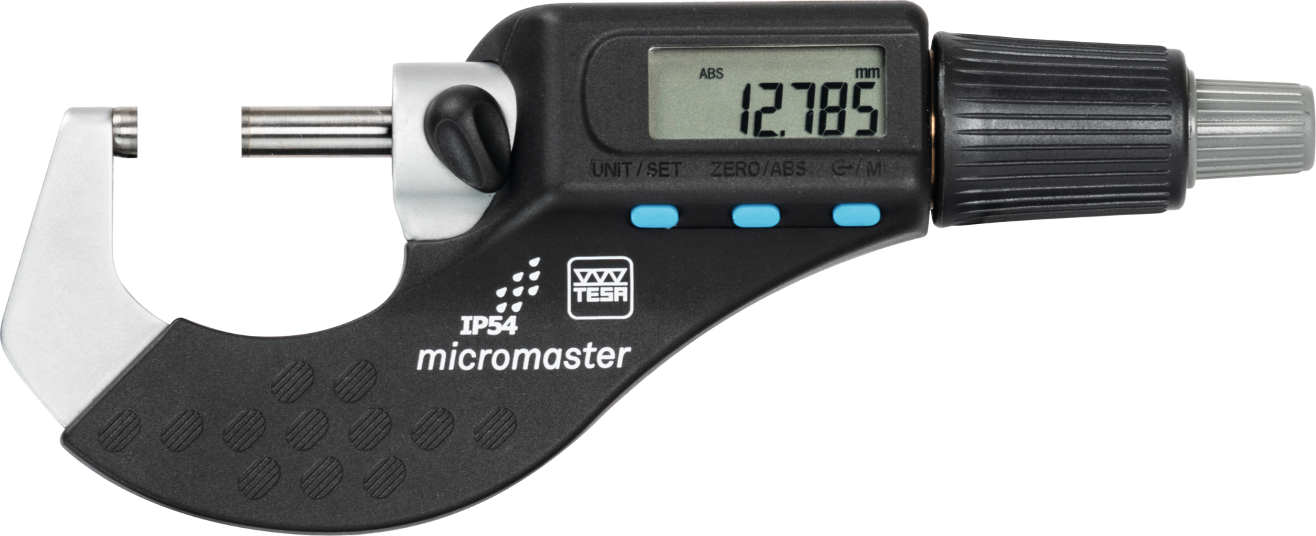 Bügelmessschraube Digital IP54 "micromaster" Abl. 0,001mm mit SCS-Kalibrierschein DIN863-1 MB25-50mm