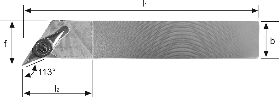 Klemmhalter SVXC 113° Außenbearbeitung für VC.. 07.. WSP SVXCL0808D07 links