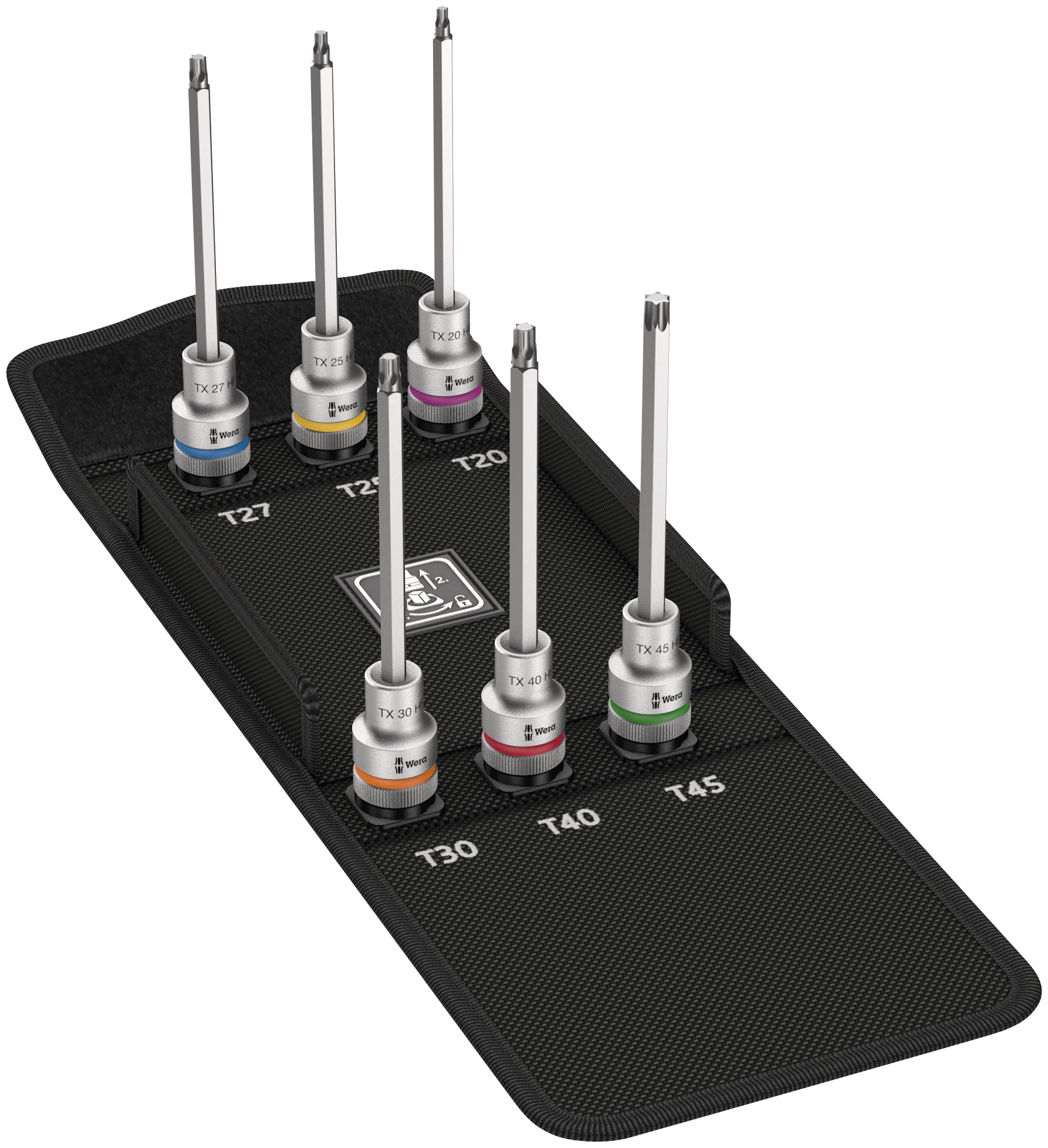 Bitstecknuss 1/2" TORX® lang Satz 6-teilig Zyklop