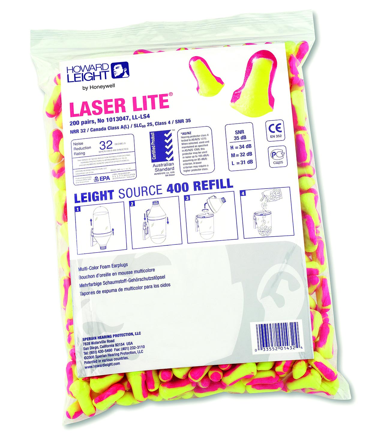 Gehörschutzstöpsel Laser Lite Nachfüllpack