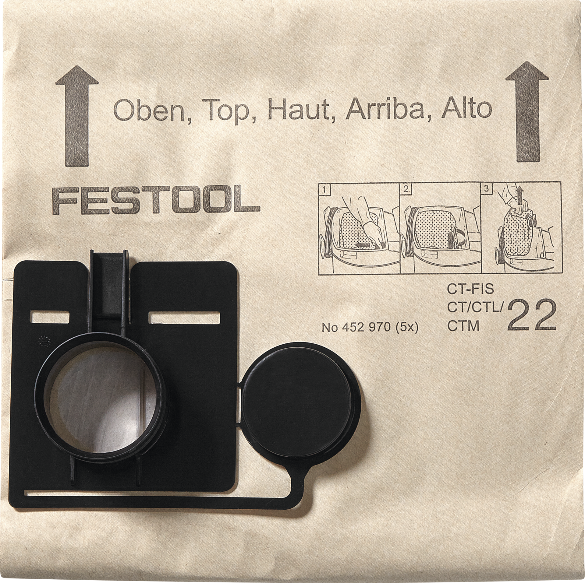 Filtersack Papier ältere Absaugmobile für CT/CTL/CTM 33