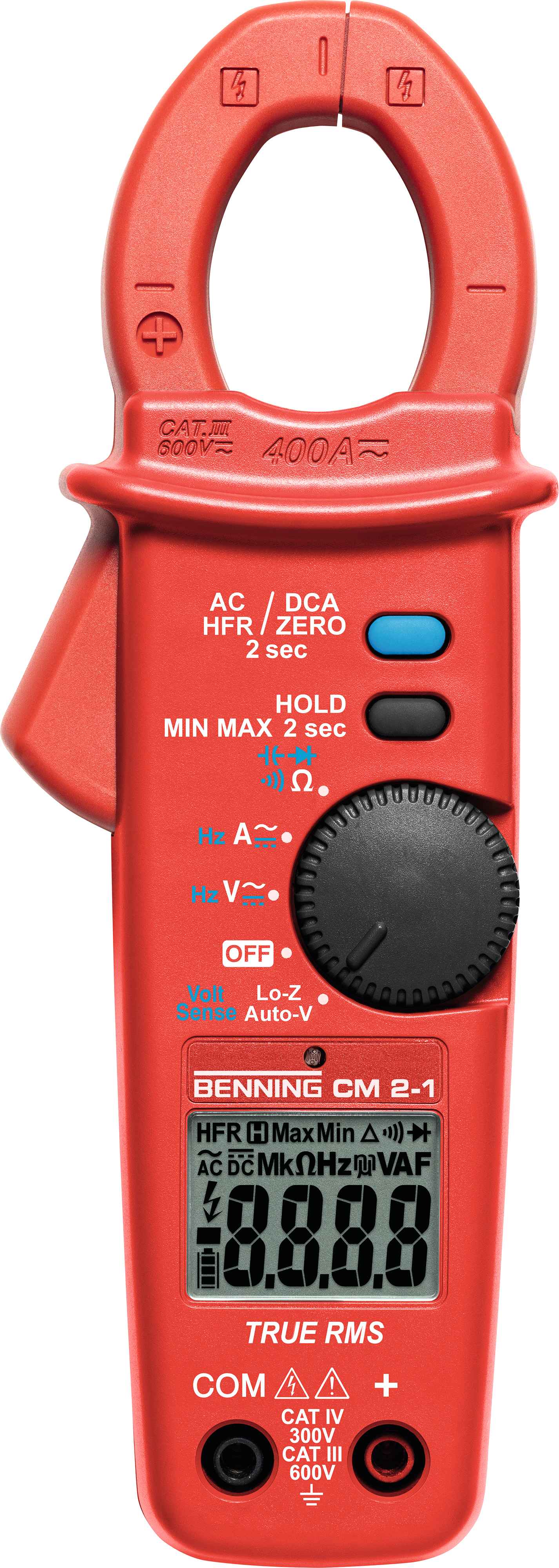 Stromzange Digital-Stromzangen-Multimeter BENNING CM 2-1 TRMS für Gleich- und Wechselstrom