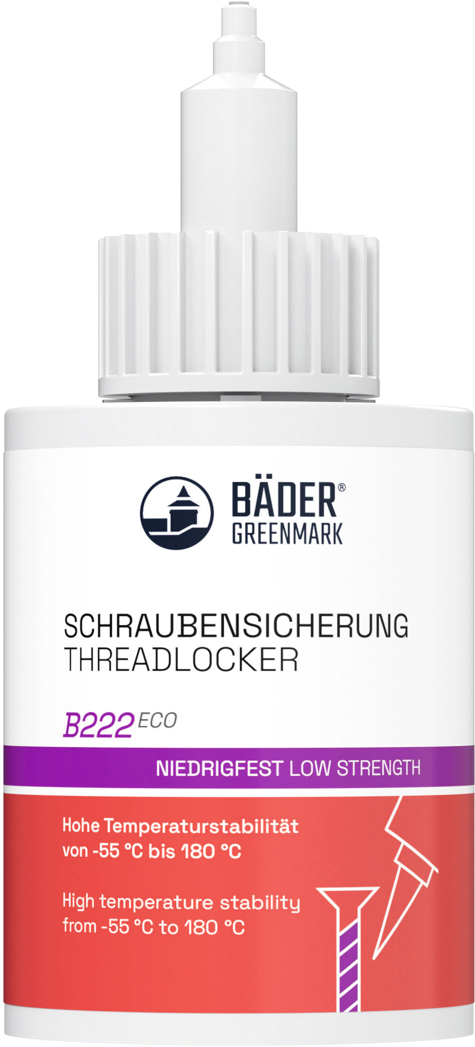 Schraubensicherung niedrigfest B222 Eco 50ml lila