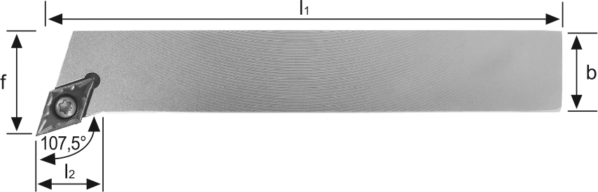 Klemmhalter SDHC 107,5° Außenbearbeitung für DC.. 07.. WSP SDHCR1010E07 rechts