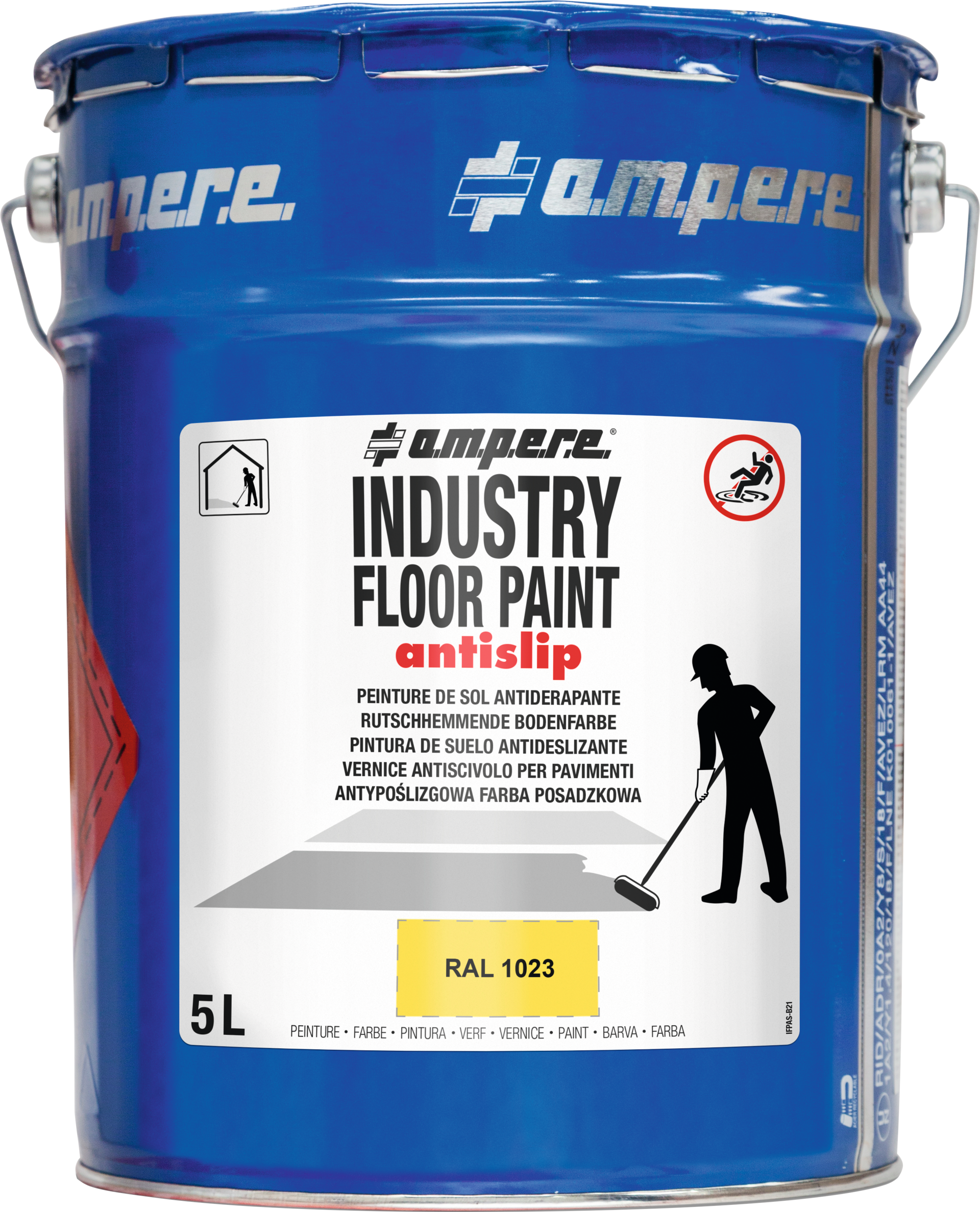 Bodenmarkierungsfarbe "Industry-Floor-Paint Antislip®" 5l rot