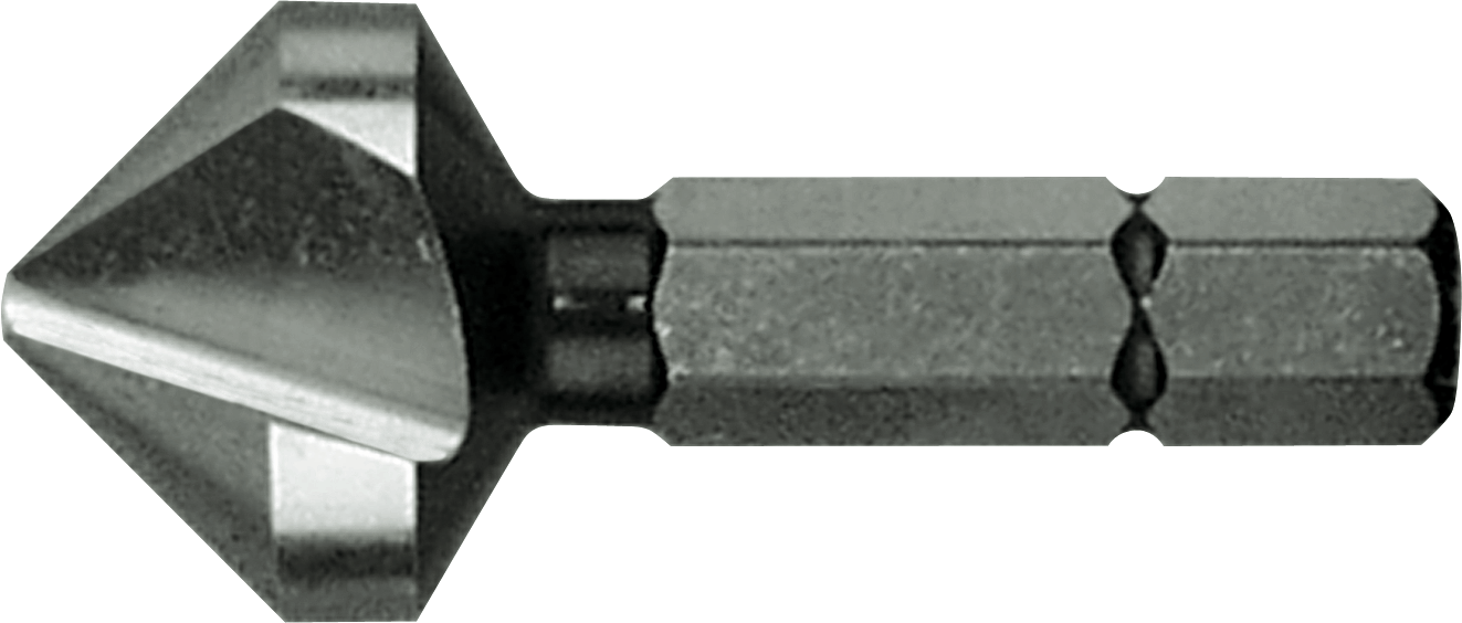 Kegelsenker-Bit 90° HSS L34mm M5 Sechskantschaft 1/4" D10,4/2,5mm