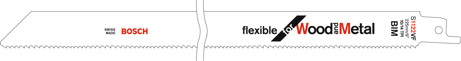 Säbelsägeblatt Pack Holz/Metall "flexibel und bruchsicher" S 1222 VF 300mm ZpZ10/14