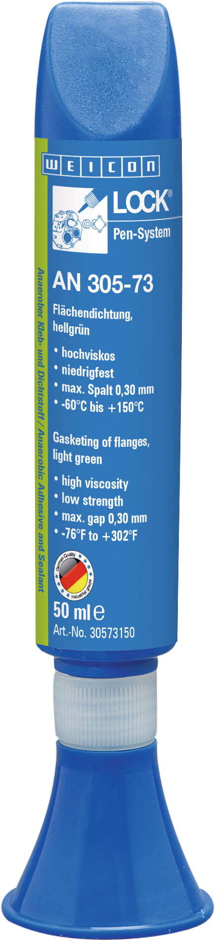 Flächendichtung niedrigfest WEICONLOCK® AN 305-73 50ml hellgrün