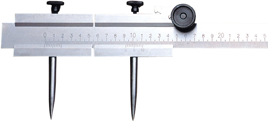 Stangenzirkel Abl. 0,1mm mit Feineinstellung L1500mm